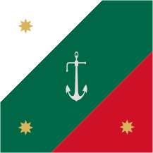 [1945-1994/2000-present Mexican naval jack (torrotito de proa)]